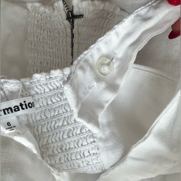 Reformation White Linen Corset Tank Top - Picture 8 of 8